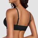 Werkiss Wireless Bralettes for Women No Underwire Bras Sexy V Neck Everyday Bra with Adjustable Straps (M)