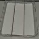 madesmart Utensil Tray - Large | Light Grey | Clear Soft Grip Collection | 3-compartment | Soft-grip Lining | Non-slip Feet | BPA-free