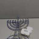 Meonum 2 Pack Hanukkah Decorations Window Lights, 8 Modes Blue White Chanukah LED Silhouette Lights Battery Operated with Timer for Jews Judaism Synagogue Passover Hanukkah Party Decor(Menorah)