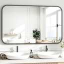 HARRITPURE Bathroom Mirrors for Over Sink 48''x30'' - Black Wall Mirror