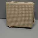 MIYE Pleated Waffle Weave Bed Skirt, Tailored Dust Ruffle 16 Inch Drop Easy Fit, Machine Washable,No Split Corners (Beige, Queen - 16" Drop)