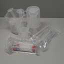 Baderke 28 Pcs Beakers and Test Tubes Set Including 3 Graduated Cylinder 5 Plastic Beakers 3 Erlenmeyer Flask 10 Droppers 6 Plastic Test Tubes with Rack for Home Science Lab Party DIY