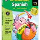 Complete Book of Spanish Workbook for Kids, Grades 1-3 Spanish Learning, Basic Spanish Vocabulary, Alphabet, Numbers, Colors, Parts of Speech, Expressions, Dates, and Songs With Spanish Learning Cards