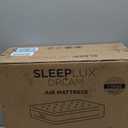 SLEEPLUX Dream Luxury Twin Air Mattress, Built-in Dual Pump, Stays Inflated All Night, 18 Double-High Blow-Up Airbed with Coil Beams, for Guests, RV Camping & Home