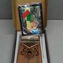 Kalimba Thumb Piano 17 Keys, Portable Mbira Finger Piano Gifts for Kids and Adults Beginners (Cocoa Brown)