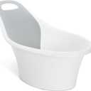 Munchkin Sit & Soak Baby Bath Tub, 0-12 Months, White, 25 x 16.25 x 15 Inch