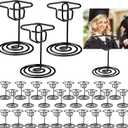 30 Pcs Graduation Picture Display 2 Inch Black Grad Cap Photo Holders for Centerpieces Graduation Cap Decorations Table Number Card Holders for Class of 2026 Grad Party supplies(Black)