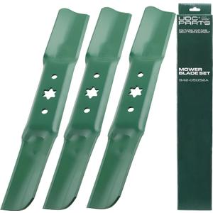 UDC Parts 942-05052A 6 Point Star Mower Blades Replacement for Cub Cadet 50 Inch XT1 LT50 GT50 RZT SX50 Troy Bilt Mustang XP Craftsman Z550 T260 742-05052A Ultima ZT1-50 / Medium Lift Mulching 3 Pack