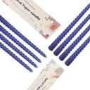 8 Pack 10 Inch Future Dusk Spiral Taper Candle Set, 7/8 Inch Unscented Driples Candlesticks for Home Decoration, 6-7 Hours Burn