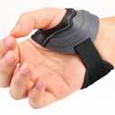 Velpeau CMC Thumb Brace for Arthritis Pain and Support, with High Elasticity and Anti Slip Wrist Strap, Comfortable Thumb Splint Stabilizer for Osteoarthritis for Women and Men (Grey, Right Hand, M)