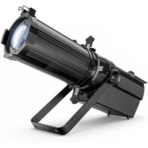 SHEHDS LEKO Profile Stage Spotlights LED Zoom 350W Cool White+Warm White, Zoom Range of 19°–46°, 3,000 to 14,000K Par Ellipsoidal Lights Manual Focus Four-Leaf Manual Cut Light Barrier DMX512