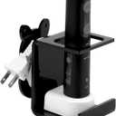 Electric Toothbrush Holder Wall Mounted, Electric Toothbrush Cord Organizer Holds 1 Chargers, Self Adhesive Electric Toothbrush Stand for Bathroom, Medicine Cabinet, Dorm(Black)