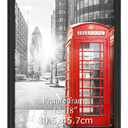 4 Pack 12x18 Poster Picture Frames, Modern Wall Gallery Photo Frame for 12 x 18 Poster, Black