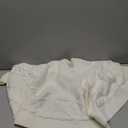 KCFESTIHUE Christmas Tree Skirt, 36 Inch Cable Knit Pattern, Luxury Xmas Holiday Decoration, Thick Rustic Fabric, Home Party Décor White