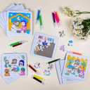 Cinrobiye 24Pcs Christian Easter Crafts BulkReligious Puzzle Jesus He is Risen Coloring Craft, Bible Jigsaw Arts Gifts Basket Stuffers for Classroom Church Sunday Party Favors Spring DIY Activity