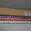 Hallmark Birthday Wrapping Paper Bundle with Cut Lines on Reverse (3-Pack: 55 sq. ft. ttl.) Bright and Holographic Prints and Patterns in Red, Blue, Yellow, White and More