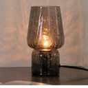 Mushroom Lamp,Small Table Lamp,Mini Cute Lamp Nightstand Lamp Kitchen Glass,Translucent Raindrop,Suitable for Bedrooms, Kitchens, Bedside, Girl Gifts (Raindrop Black)