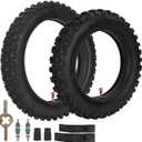 Front 2.75-12 Rear 3.00-10 Tire and Inner Tube Sets for CRF70 CRF110 DRZ110 JR80 KX65 KX110 TTR90 PW80 Coolster SYX Moto 110cc 125cc RZF SSR YCF IMR Atomik Thumpstar Stomp Pitster SDG Lifan YX
