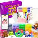 PixieCraft 30,000ct 2.6mm Fuse Beads Kit, 30 Colors PixieBeads 40 pcs Set with Storage Box, Pegboards, Tweezers, Trays, Bead Pen, Mats, Pixel Art Craft Kits for Adults, Teens (with Tools), 120,000 pcs, 120 Colors, 1000ct/Color
