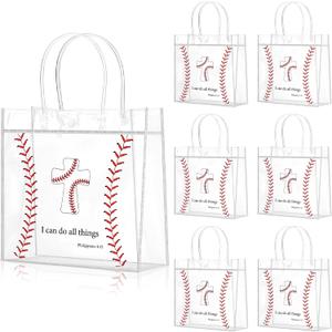 2 x 20 Pcs Baseball Snack Bags with Handles Cross, 8 x 8 x 3.15 inches