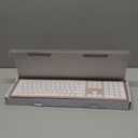 Wireless Keyboard and Mouse Combo - Full Size Slim Thin Wireless Keyboard Mouse with Numeric Keypad 2.4G Stable Connection Adjustable DPI - Rose Gold & White