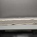 IOHOUZE Black Beige Striped Rug -2'x4.3' Front Door Rugs Outdoor, Small Washable Area Rug for Front Porch, Spring Summer Welcome Mats Outdoor Indoor, Doormat for Entryway Porch Entrance