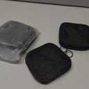 Weewooday 4 Pcs Mesh Makeup Bag Mesh Cosmetic Bag Travel Toiletry Pouch with Zipper Mini Makeup Cosmetic Purse for Daily Accessory(Small,Black)