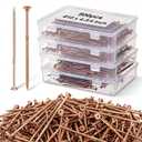 Blulu 500 Pcs #10 x 4-3/4 Inch Multi-Purpose Deck Screws, Coated Exterior Star Drive, Decking Framing Screws with Protective Coating for Construction, Repair