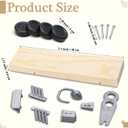 Derby Car Kit Includes Pre-drilled Wedge Block, Wheels and Nail-Type Axels Compatible with Pine Wood Derby Car Kit