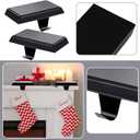 WYTAOHZL 6PCS Christmas Stocking Holders Metal Hangers Mantle Hangers Hooks Stocking Holder for Holiday Xmas Fireplace Stair Indoor Decor Black