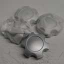 4 PCS Wheel Center Hub Caps Compatible with 6 Lugs Tundra 17" 5 Twin Spoke Silver Wheels 2003-2006, Sequoia 17" 5 Twin Spoke Silver Wheels 2003-2007 Replace#: 42603-AF030
