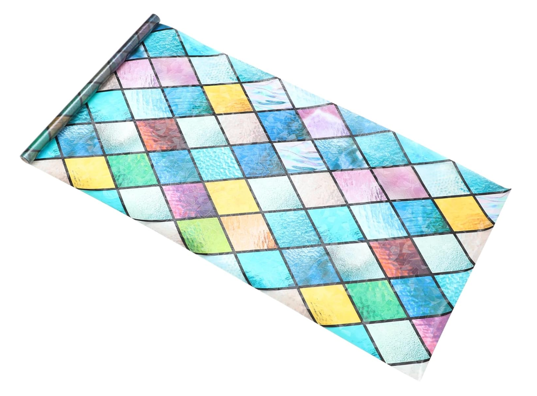 Adhesive Window Film Frosted Glass Film Privacy Screen for Bathroom Door