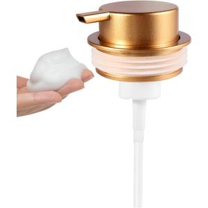 Upgrade Your Soap Dispenser with LALA DOLCE Rust-Proof Gold Plastic Pump Replacement - Wide Mouth Dispensers (Gold, Foam Pump)