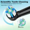 iO Replacement Heads Compatible with Oral B iO, 6 Pack Toothbrush Heads Compatible with iO 2/3/4/5/6/7/8/9/10 Series Electric Toothbrush