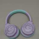 iClever Kids Bluetooth Headphones with LED Lights, BTH18 Safe Volume 74/85dBA, 43H Playtime, Bluetooth5.3 Kids Headphones Wireless Aux Cord for iPad/Tablet/Travel/School, Purple