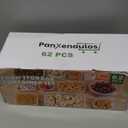 62 Pcs Large Food Storage Containers with Lids Airtight,Total 656OZ(31 Containers &31 Lids), Reusable BPA-Free Plastic Food Container for Kitchen Organization, Leakproof Meal-Prep Containers for Lunch