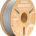 ELEGOO Rapid PETG Filament 1.75mm Gray 1KG, High Speed 30-600mm/s 3D Printer Filament Dimensional Accuracy +/- 0.02 mm, 1kg Cardboard Spool(2.2lbs) Fits for Most FDM 3D Printers