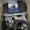 BlessReach Steerable Knee Scooter for Adults, Foldable w/Dual Brake, WB2111 Blue