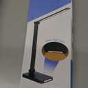 LED Desk Lamp with USB Ports,Touch Desk Lamps for Home Office with 5 Color Modes,3 Brightness Desk Light with Small Night Light,Reading Lamp Table Lamp for Bedroom Bedside Study Black （with adapter）