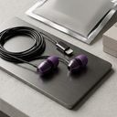 Headphones for iphone 14 pro max 13 12 11 xs USB C Earphones with Mic Wired Earbuds Type C Earphones for iPad Air Mini Purple/Black