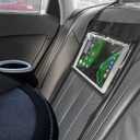 Car iPad Kindle Tablet Holder for Rear and Forward Facing Mirror, Car Mount Hanger Case for Vehicle Backseat Headrest Up to 10.5', Lightweight Washable and Portable (Black)