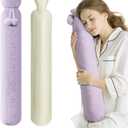 Hot Water Bottle with Cover, 2L Rubber Hot Water Bag with Soft Cover (2 Liter), for Cramps, Compress Pain Relief, Removable Hot Cold Pack (Purple)