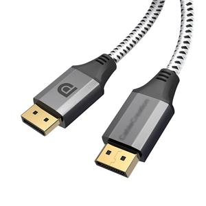 ASFD Monitor Cable DisplayPort Cable 1.4 High Speed DP Cable 8K@60Hz, 4K@144Hz, 2K@165Hz Gold-Plated Cord for Laptop PC Gaming Monitor Cable (Length : 2m)