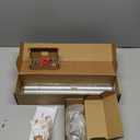 Curtain Rods 32 to 58 Inch (2.6-4.8ft), USFOOK 7/8 Inch Telescoping Splicing Drapery Rods for Windows 20 to 54 Inch, Decoration for Home with Light Silver Translucent Finials