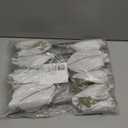 FOERPL 10in White Christmas Flowers 8 Pcs Large Christmas Glitter Magnolia Flowers Christmas Tree Ornaments Giant Artificial Flowers with Stems for Xmas Tree Holiday Decorations