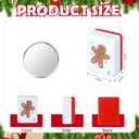 Christmas Theme American Mahjong Tiles Set, 160 Pcs Double Layer Mah Jong Tiles with Red Color for Christmas Mahjong Gifts Game Night Family Night Xmas Party Adult Players, Melamine