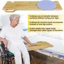 FSA/HSA Eligible Transfer Board Patient Slide Assist Device for Transferring Patient Elderly, and Disabled from Wheelchair to Bed, Toilet, Bathtub, Sliding Boards Platform with PU Pad (33"x 12"x 0.7")