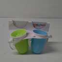 Munchkin Sippy Cup for 6 Month Old and Up, Spill Proof Miracle 360 Toddler Cups with Transition Handles, 7 Ounce, 2 Pack, Blue/Green