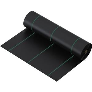 3ft x 100ft Weed Barrier Landscape Fabric, 3.5oz Heavy Duty Woven Ground Cover, 600lbs Tensile Strength Weed Block Cloth for Garden Bed, Driveway, Landscaping - UV Resistant