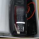 LED Tail Lights for Ford F250 F350 F450 F550 Super Duty 2008-2016,only fit Fleetside Bed Model, Rear Taillight Assembly, Black Housing Smoke Lens